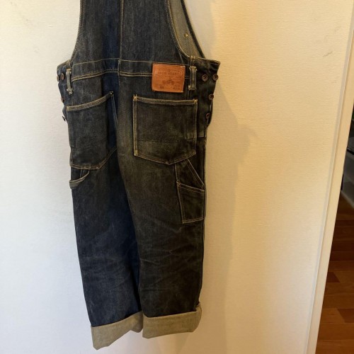 IRON HEART Overalls 21oz EXTRA HEAVY DENIM W30 L34 limited