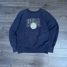 UCLA Champion Vintage Reverse Weave Navy Blue Crewneck Sweatshirt Men Size Large