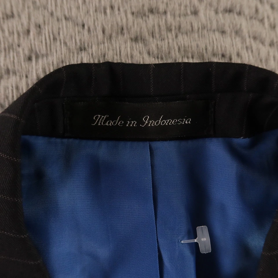 Куртка Michael Kors S 39L черная полоса мела 100% шерсть блейзер спортивное пальто - Изображение 3 из 4