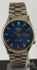 Vintage Seiko 5 Automatic Blue Dial 7009 17J D/D Men Watch Stainless Steel Band