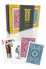 Arrow Red and Blue Plastic Playing Cards, Standard Index, Poker Size, Premium...