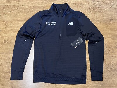 NEW BALANCE RUNNING CLUB LONDON MARATHON 1/4 ZIP BLACK SIZE SMALL NEW  UK