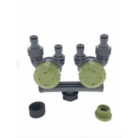 Gartenschlauch Verteiler 4 Fach Regelbar Schlauchverteiler Wasserverteiler Ben5