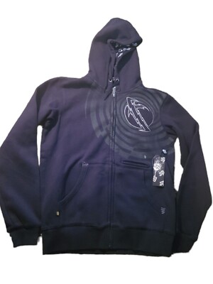 Lost Enterprises x Mayhem Menu0026#039;s Custom Fleece Full Zip Hoodie Size S/M  | eBay