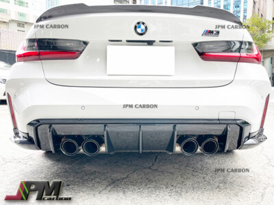 FOR 2020+ G80 M3 / G82 M4 CF OE STYLE DRY CARBON REAR BUMPER DIFFUSER