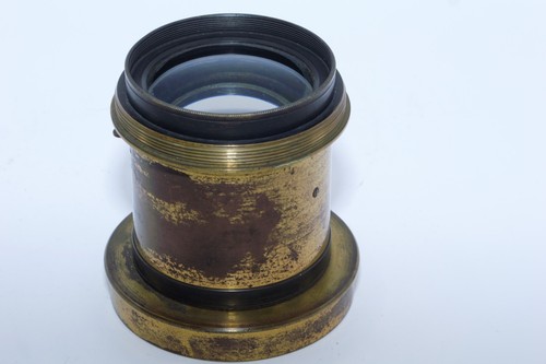 Dallmeyer No. 6 Stigmatic 14 1/2" f6 Series II BRASS barrel Lens. Cover 8x10" - Picture 15 of 23