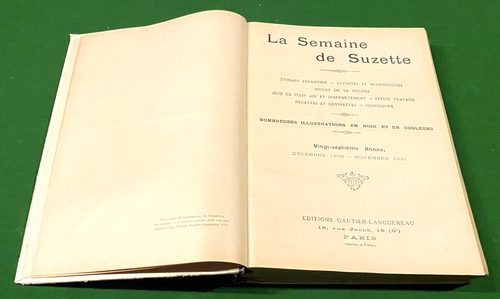 Album Einband LA WEEK DE SUZETTE - Jahreseinband 1930/31 - schöner Zustand. - Bild 4 von 8
