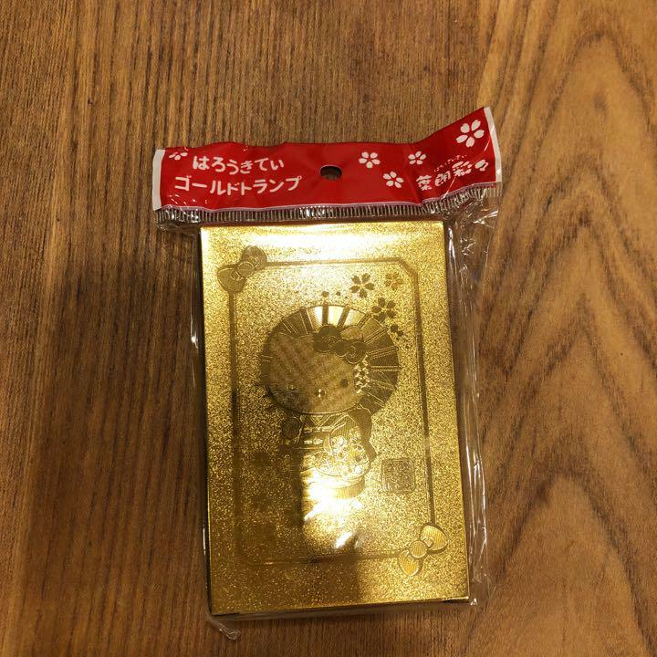 Hello Kitty Gold Playing Cards Trump Sanrio Japan Limited | eBay