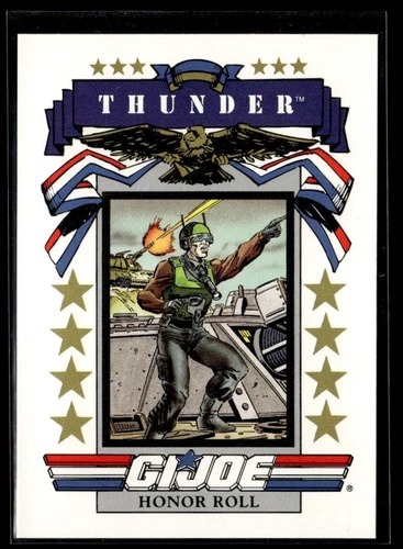 1991 Impel Hasbro GI Joe Series 1 Trading Card #186 Honor Roll Thunder