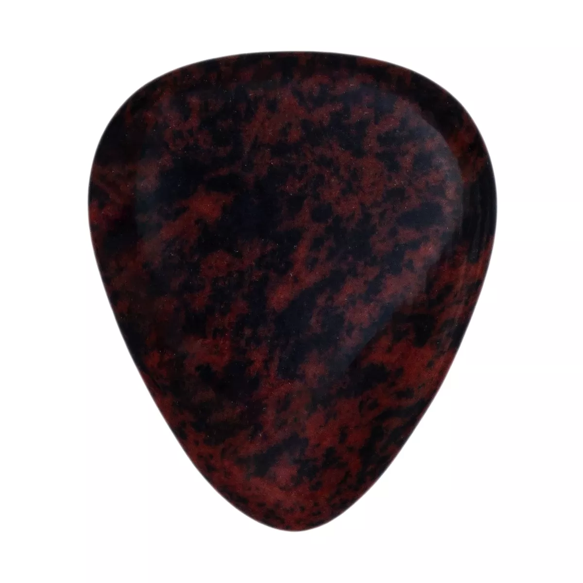 Mahogany Obsidian Stone Guitar Pick 3.0 mm 351 Shape Handmade