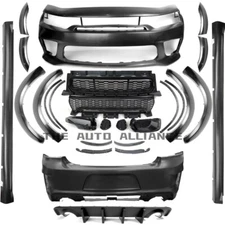 Fit 2015 - 2023 Dodge Charger Widebody Kit SRT Front and Rear Bumper Body Kit