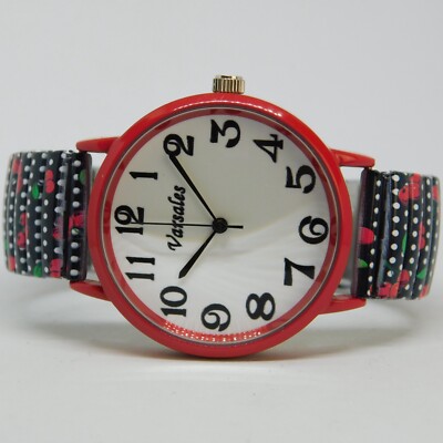 Varsales Stretch Band Quartz Analog Women's Watch Sz. 6 1/2'' New Battery