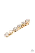 Paparazzi: Polished Posh - Gold Hair Clip