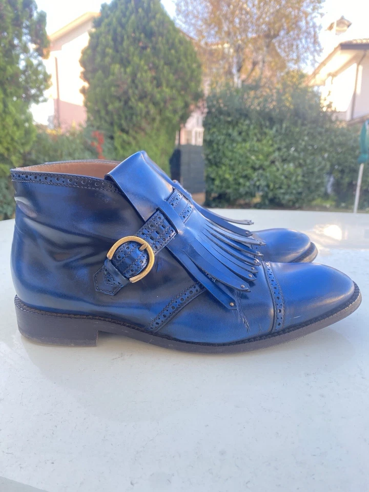 MARC JACOBS Scarpe Stringate Blu con Frange Donna tg.37 - Immagine 3 di 4