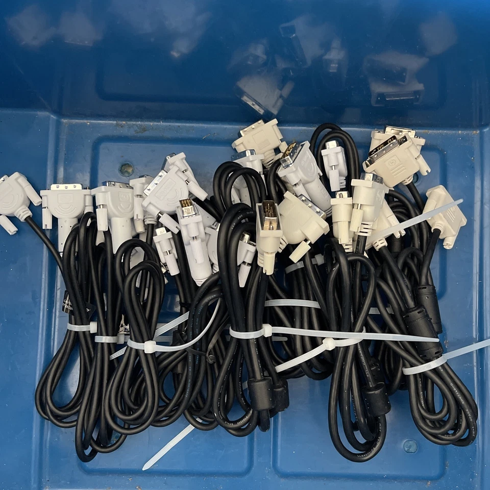 Lot 13 DVI-D Male to DVI-D Male Single Link Video Cable (6 ft ) DVI to DVI - Image 2 of 3