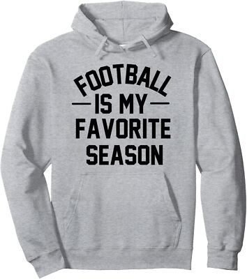 Football is My Favorite Season Sport Design Unisex Hooded Sweatshirt