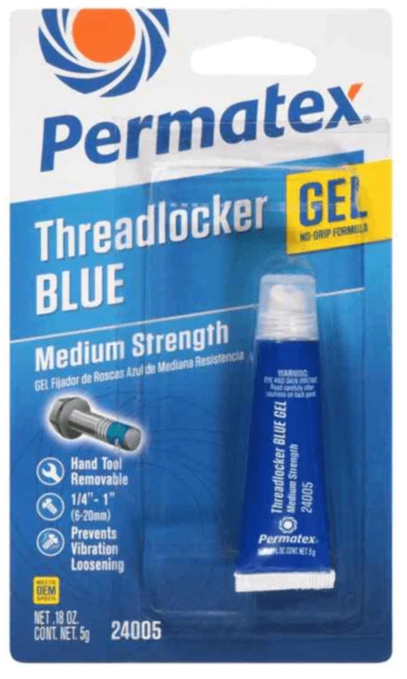 Threadlocker Medium Strength Blue Gel (Permatex 24005)