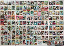 1960s 70s 80s Topps NFL Football Trading Card Mixed Lot of 157 w/ Rookies HOFers