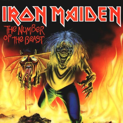 s*a様 IRON MAIDEN/ THE NUMBER OF THE BEAS Iron Maiden The Number Of The Beast SINGLE 12x12 Album Cover