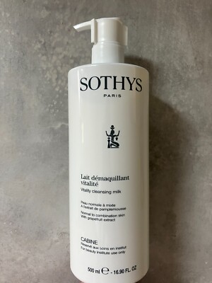 Sothys Vitality Cleansing Milk - 500  ml / 16.9 oz - New PROFESSIONAL SIZE
