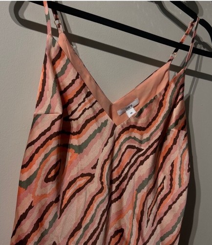 Barlll Femme Utility Satin zebra print midi dress - NWT - Size XS FITS UP TO M - Picture 3 of 5