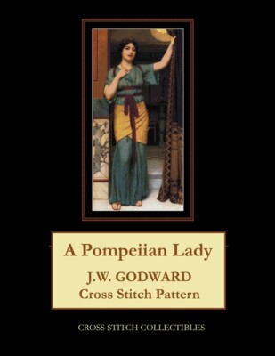 A Pompeiian Lady: J W  Godward Cross Stitch Pattern
