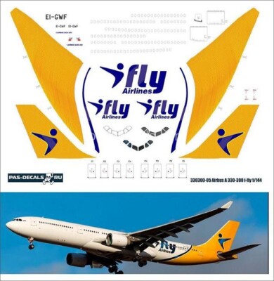 Airbus А330-300 i-fly 1/144 PAS-DECALS	330300-05