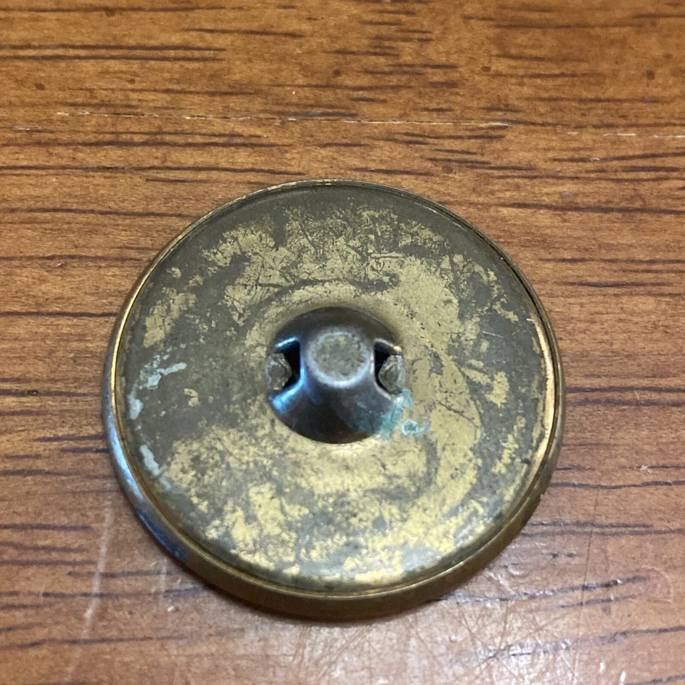 Hessian Soldier Button ESX DEVS SPES Nostra Teutonic Eagle Military Vintage - Image 3 of 4