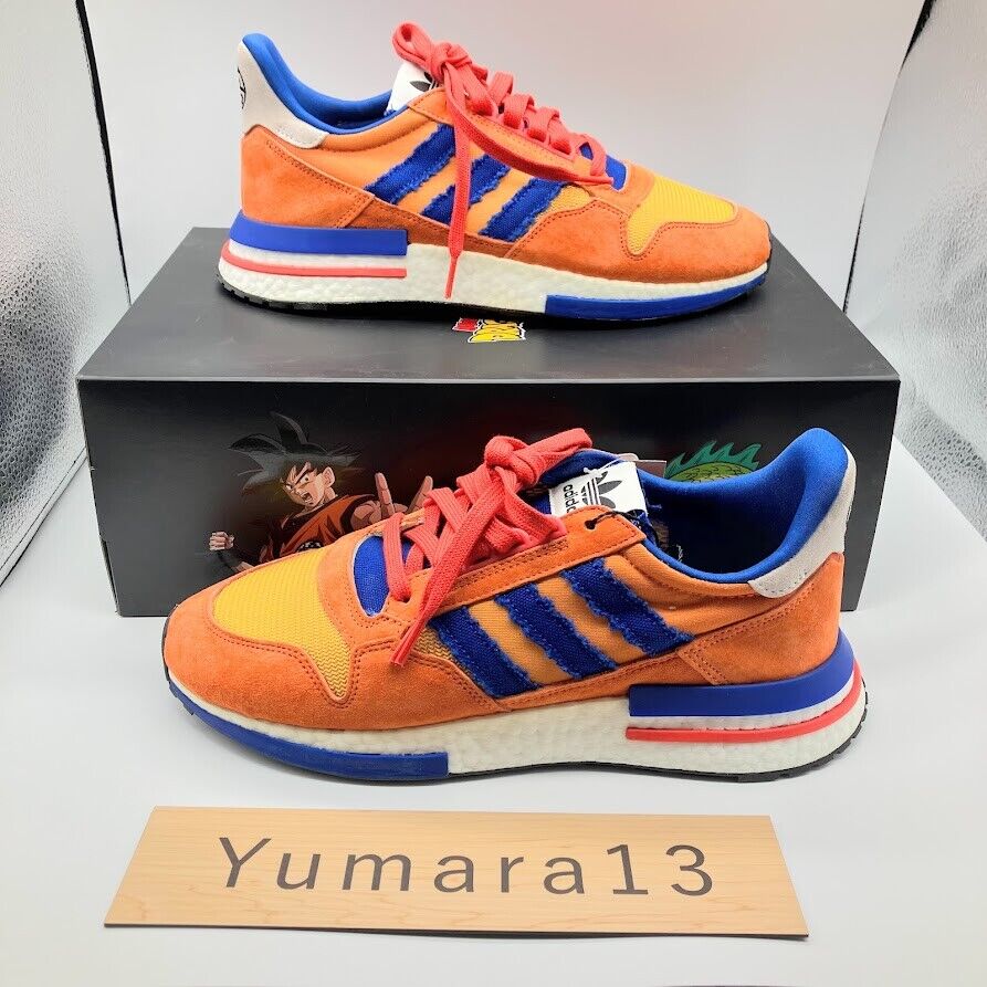 Jugar con combinación Específico Adidas Dragon Ball Z DBZ Son Goku ZX 500 RM Orange D97046 US 4-14 Brand New  | eBay