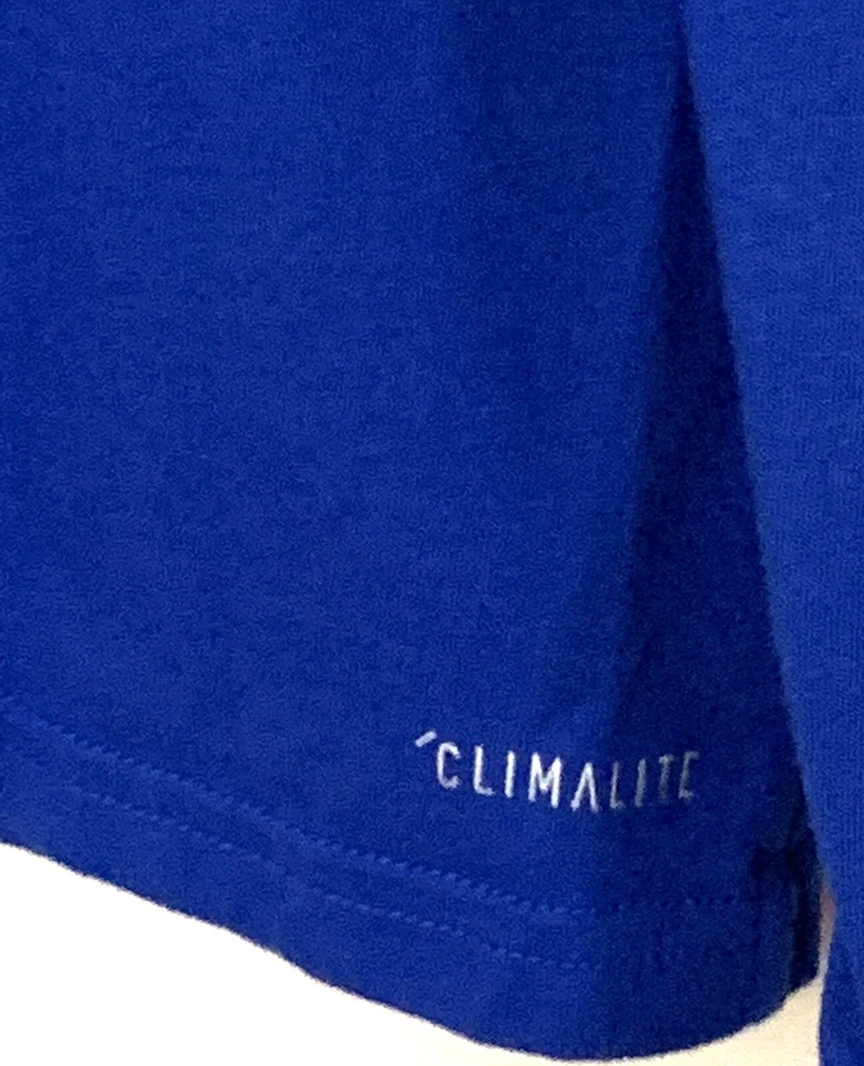 Adidas T-shirt Size XS Women's KU University of Kansas Jayhawks Blue L/S W1 - Image 4 of 4