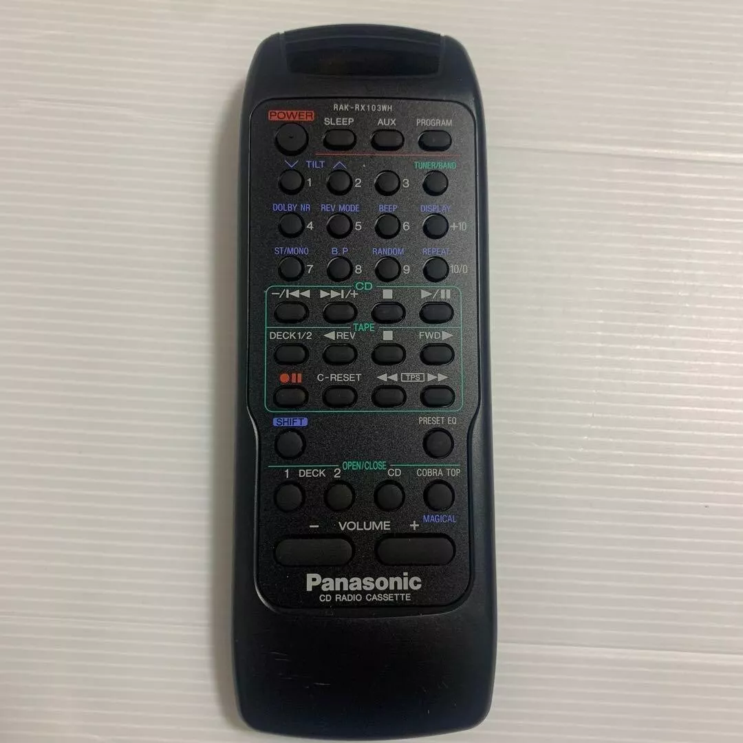 Panasonic RAK-RX103WH Audio Remote Control Only for RX-DT75 Tested