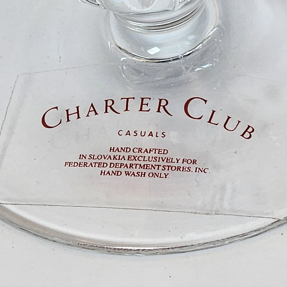  2 Sapphire Blue Handcrafted Champagne Flutes Charter Club Casuals Valentine - Изображение 2 из 2