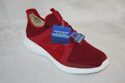 skechers air cooled memory foam red