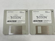 Vintage 1992 Sid Meier's Railroad Tycoon Macintosh 3.5" Floppy Disk D  E ONLY 