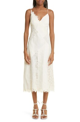chinese dress ladies Black and Cream Rhiannon Lace Slip Dress