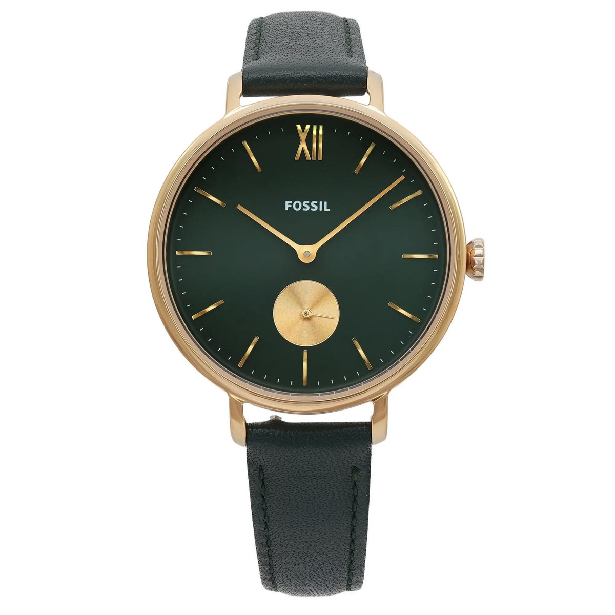 Fossil Kalya 36mm Gold-Tone Steel Black Dial Ladies Quartz Watch ES4662