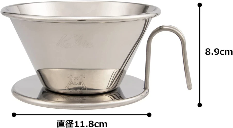 Goteador de café de acero inoxidable Kalita TSUBAME WDS-185 #05097 para 2-4 personas  Foto 3 de 3