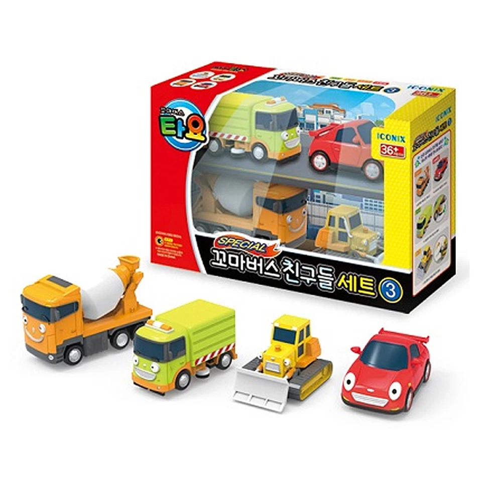 Tayo The Little Bus Friends Special Set III (4 Autos: Speed, Rubby, Billy, Ch...