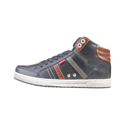 Scarpa Uomo Sneakers levi's blu navy cuoio 224180 alta scarponcino 44-45 |  eBay