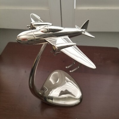 Aviators Tavern Collection Chrome Airplane Bar Tool Stand Godinger