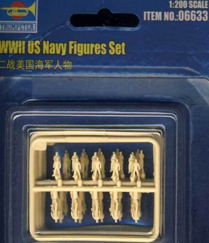 Trompette - US Navy Naval Figurines équipage marine porte-avions figurines 1:200 - Photo 1/2