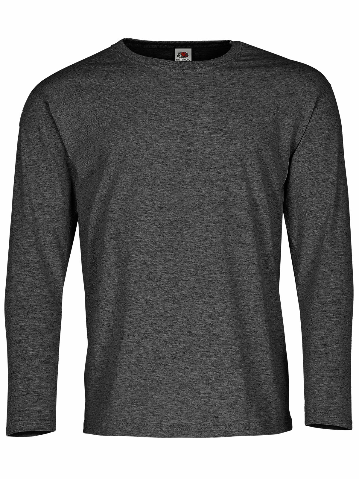 Fruit Of The Loom Herren Langarmshirt Rundhals – Gr. 58, Weich Aus Belcoro-Baumwolle, Perfekt Zum Bedrucken Oder Als Basics