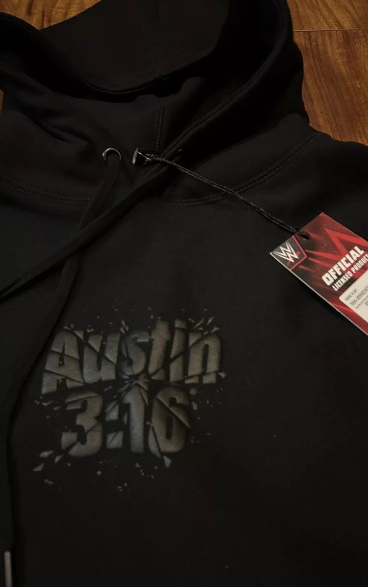 WWE Stone Cold Steve Austin Broken Glass pull Over Hoodie