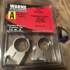 Warne Maxima Series Steel Permanently Attached 1 In Tube Silver New 202s