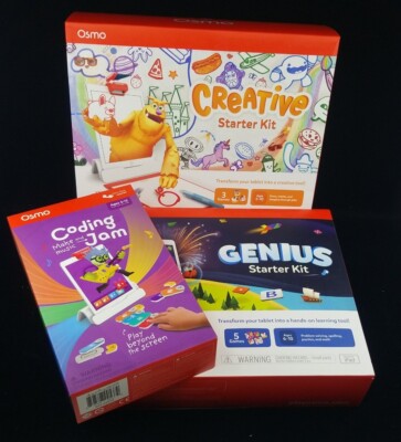 Osmo Learning 3 NEW SETS Genius Starter Kit Creative Coding Jam bundle 2 bases