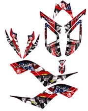 Fits Yamaha Raptor 700R Graphics Kit 2006 2007 2008 2009 2010 2011 2012 decals