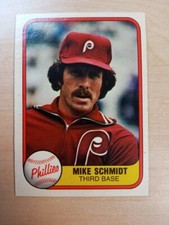 1981 Fleer Mike Schmidt Baseball Card #640 EX-NRMT