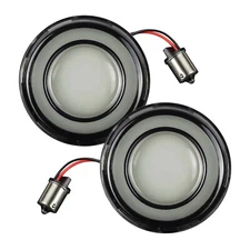 Eagle Lights 2" HD Bullet Rear Smoked LED Turn Signals Red 1156 Harley Davidson 