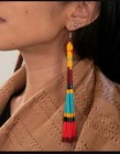 Native American 6 Inch Beaded Earrings — photo 4
