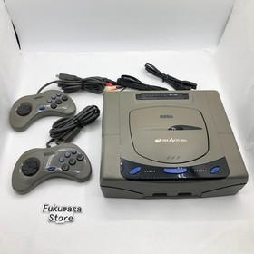 Sega Saturn Console System HST-3210 Gray 2 Controller NTSC-J Japanese Tested